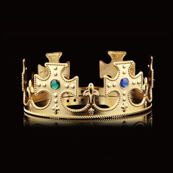 

hair clips & barrettes king queen headdress crown birthday cosplay adjustable festival makeup dancing party supplies endq, Golden;silver
