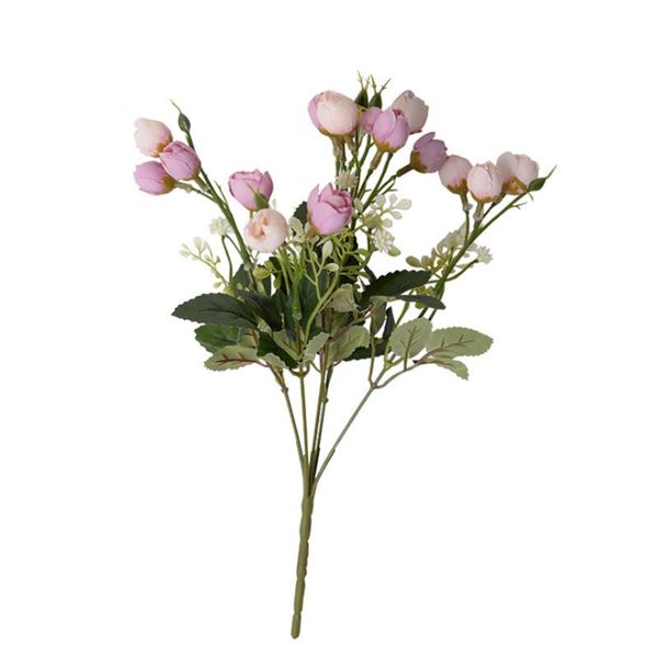 

decorative flowers & wreaths diysimulation small rose bouquet bud wedding arrangement road lead to spend christmas party decoration home bal