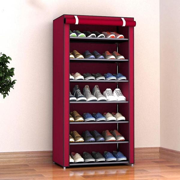 

clothing & wardrobe storage shoe rack cabinet multi-layer non-woven fabric slipper housekeeping shoes hanger home organization space save sh