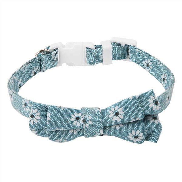 

pet collar double layer bowknot bow dog puppy cat belt collars & leads