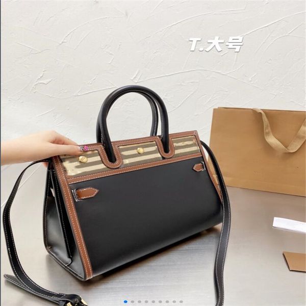 

2021 designer women's tote bag canvas check shopping bag fashion handbag