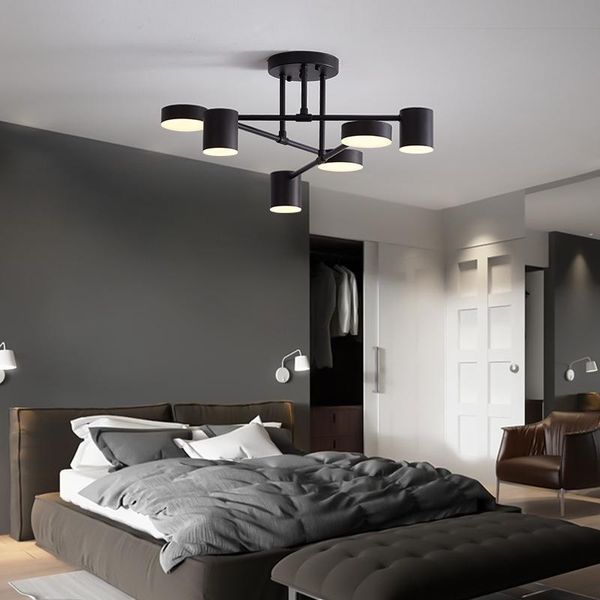 

ceiling lights nordic light multiple lamp base led black/white/gold for living room/dining room/bedroom room