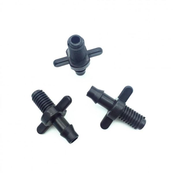 

threaded connectors 4/7 mm hose connection screw thread 6mm can be installed pvc pipe garden greenhouse irrigation watering equipments