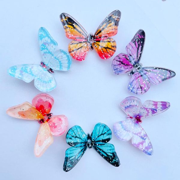 

decorative objects & figurines 6 / 10 kawaii cartoon lovely butterfly acrylic arcuate diy crafts scrapbook hair bow center accessories adorn