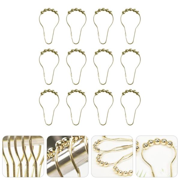 

24pcs bath rollerball shower curtain hooks glide rings other home decor