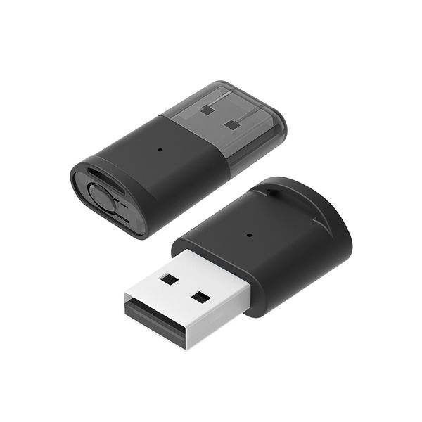 Adattatore audio trasmettitore Bluetooth 5.0 USB per Airpods PC PS4 Pro Supporto modalità interruttore Microfono Trasmissione vocale B53