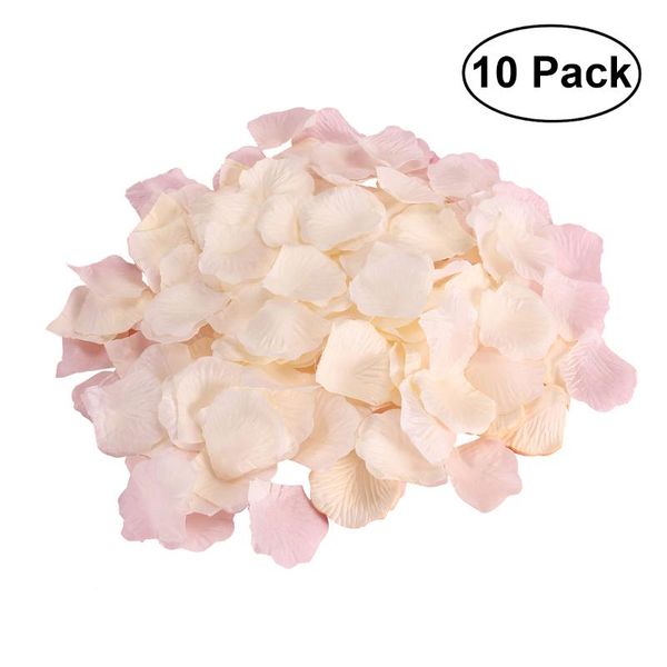 

other accessories 10 pack fake rose petals artificial wedding flower decoration, White