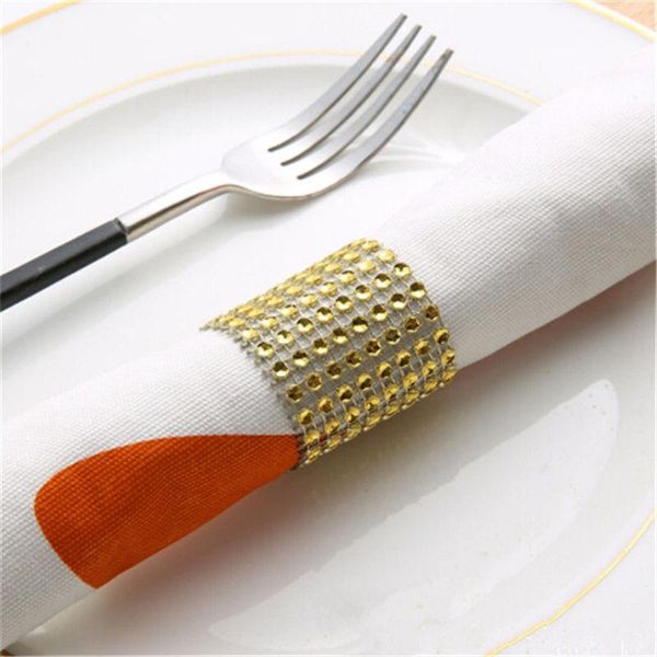 

napkin rings 20pcs 8 row of napkins ring deduction wedding table and chairs buckle plastic net drilling decorative accessories