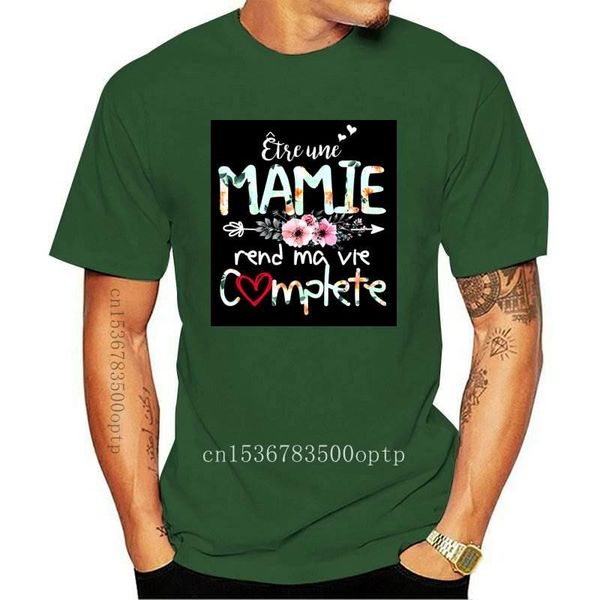 

men's t-shirts &ecirctre une mamie rend ma vie complete t-shirt, White;black