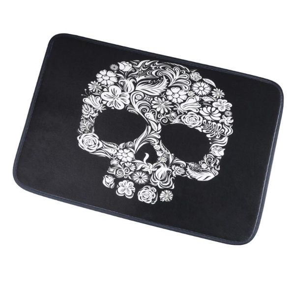 

pattern door mat anti-slip floor thicken rug fashion carpet black (c1010-3 40x60cm) carpets