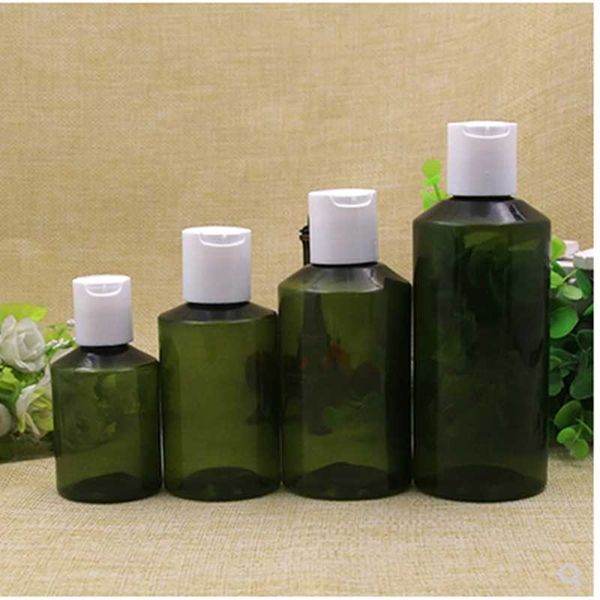 

storage bottles & jars 10pcs/lot 100ml/150ml/200ml dark green plastic bottle