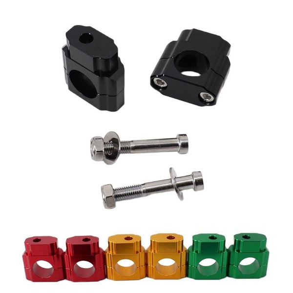 

handlebars cnc 22mm 28mm off road motorcycle bar clamps handlebar risers adapter for 7/8" 1-1/8 pit dirt motorbike