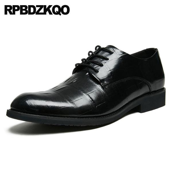 

dress shoes luxury fashion men crocodile oxfords black designer 2021 flats famous alligator lace up italy pointed toe italian casual