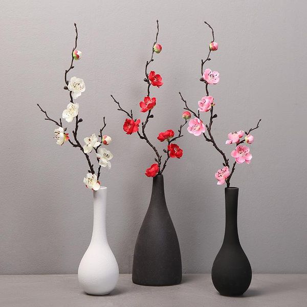 

decorative flowers & wreaths artificial plant plum blossom small fresh style winter flower home decoration silk