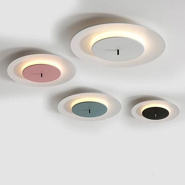 

ceiling lights modern simple led light nordic iron children living room round lamp bedroom restaurant indoor creative fixtures