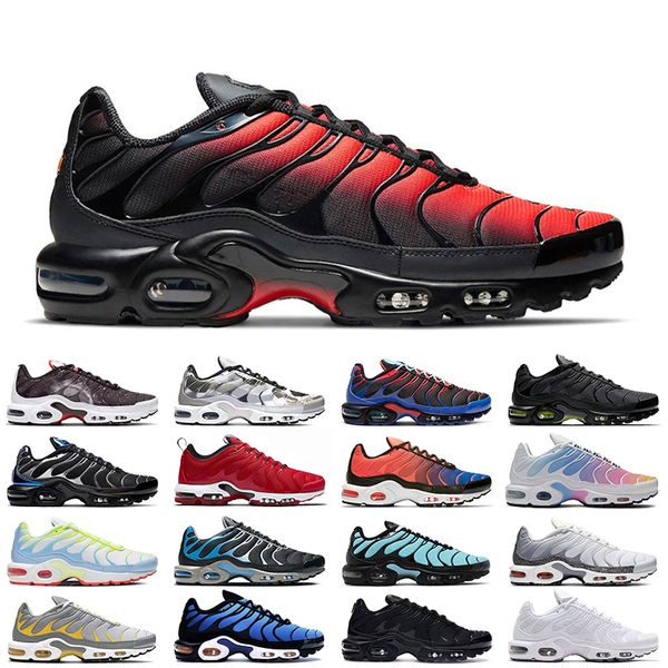 

2021 max tn men running shoes red black gradient triple white hyper blue aqua silver air mens trainer