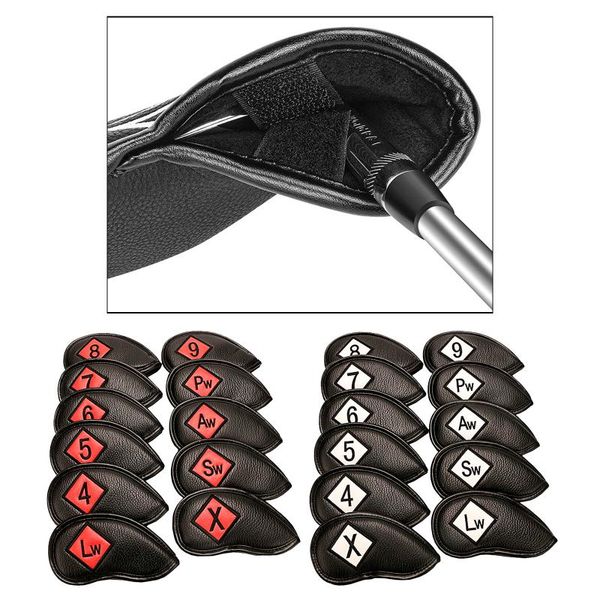 

11pack golf iron headcover set numbered wedges club head cover guard case heads
