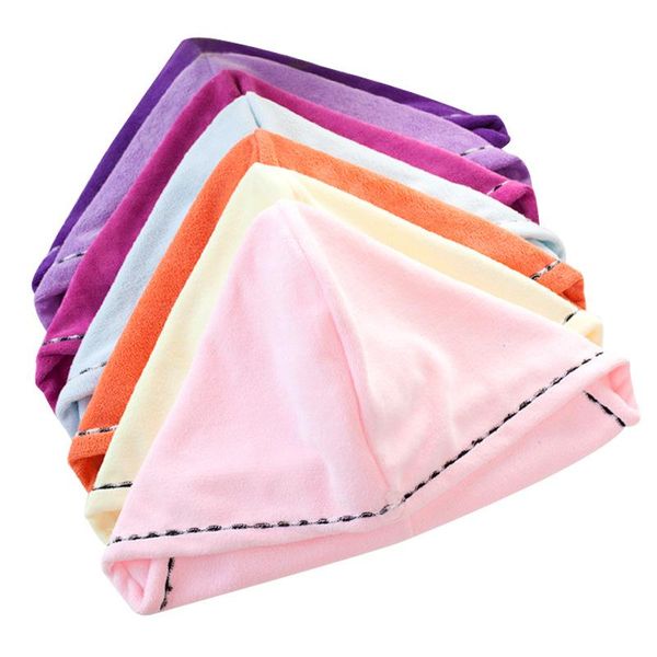 

towel wholesale thicken gift women household dry hair cap microfiber absorbent quick-drying shower 2pcs
