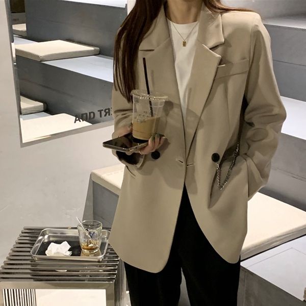 

women's jackets women casual blazers arrival korean style solid all-match ladies outerwear t010 f4pi, Black;brown