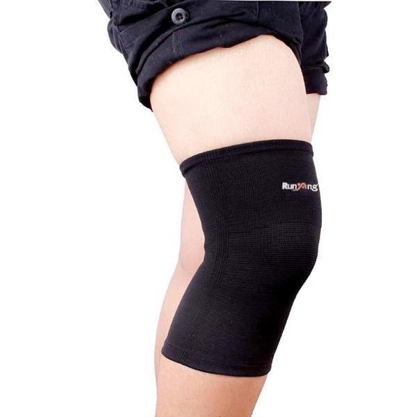 

elbow & knee pads 1pcs 2021 elastic sports leg support brace wrap protector patella guard volleyball pad basketball tennis cycling, Black;gray