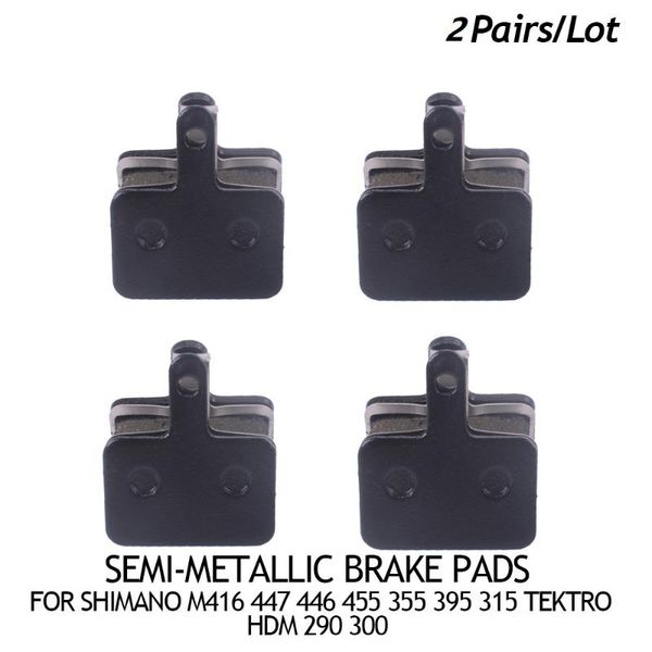 

bike brakes 2 pairs mtb mountain semi-metallic brake pads for parts m416 447 446 455 355 395 315 tektro hdm 290 300 bicycle