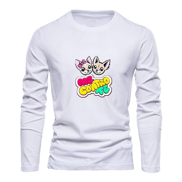 

men's t-shirts me contro te 100% cotton t shirt men women casual o-neck long sleeved mens tshirts autumn t-shirt male tees, White;black