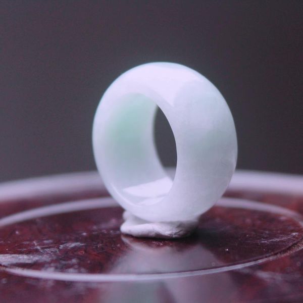 

cluster rings men's burmese natural emerald light green ring, Golden;silver