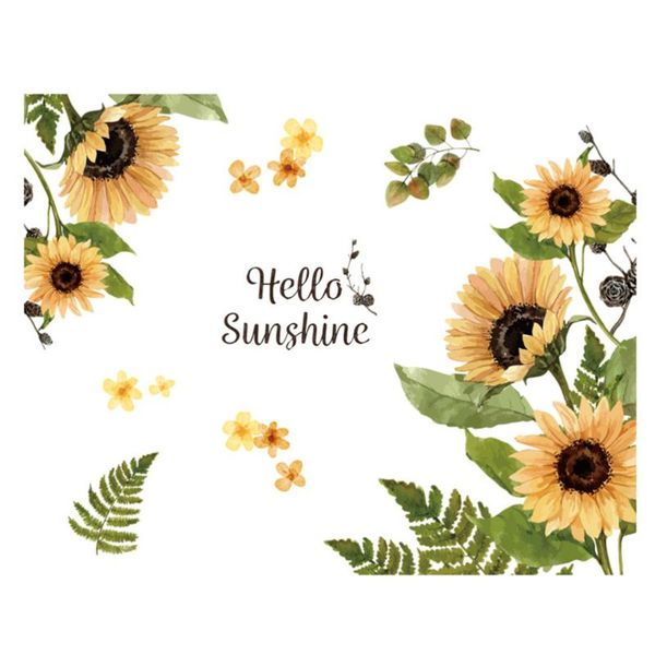 

wall stickers sunflower sticker self-adhesive large decal window decor