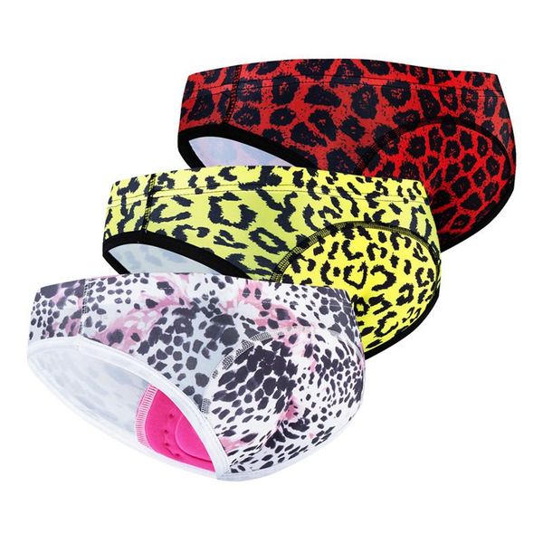 

racing jackets 2021 summer leopard women bike shorts cycling rubber gel padded mountain breathable underwear mtb brief, Black;red
