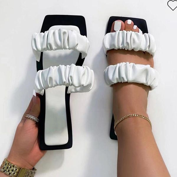 

slippers women shoes ladies slides flats with home female summer outdoor sandals woman flip flops, Black