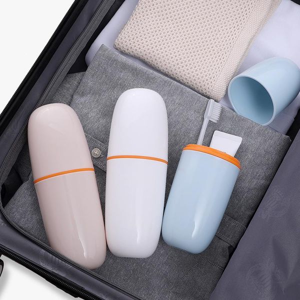 

bath accessory set creative travel bathroom toothpaste toothbrush storage box outdoor wash cup portable accessories