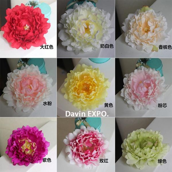 

quality multicolors big artificial real touch silk open peony head 10pcs/lot diy flower arrangements wedding decorative flowers & wreaths