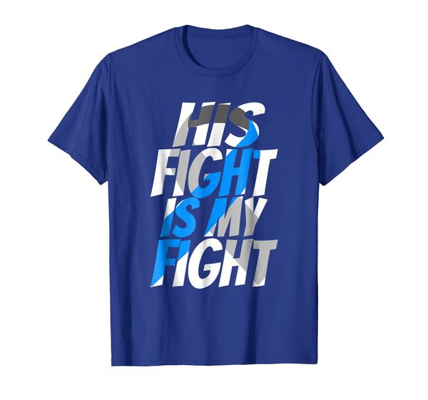 

blue ribbon diabetes type 1 awareness shirt to support him, White;black