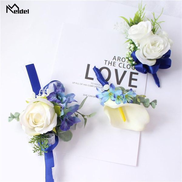 

meldel silk rose boutonniere corsage pin flower artificial wedding bracelet witness prom marriage decorative flowers & wreaths