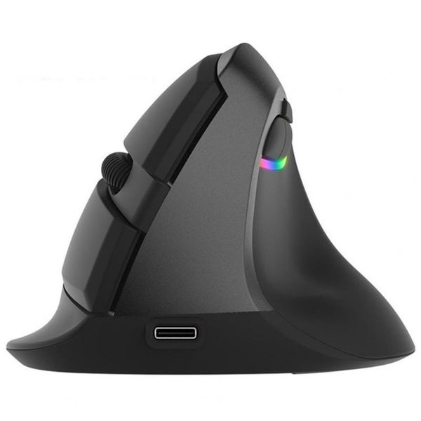 

mice delux m618mini wireless mouse dual-mode rechargeable 2.4ghz ergonomic vertical bluetooth for computer