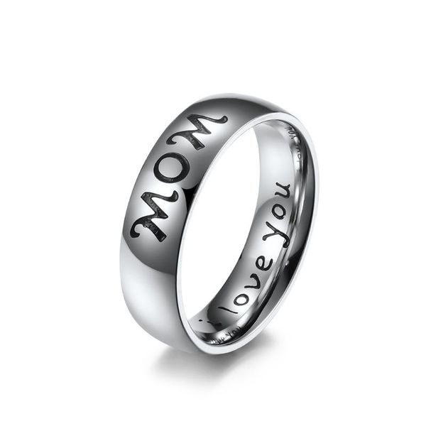 

wedding rings fashion promise for women stainless steel band name men eternal finger family christmas gift anillos, Slivery;golden