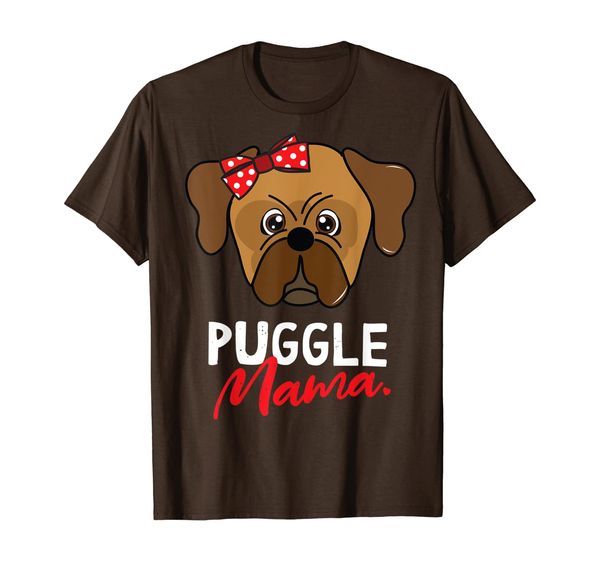 

puggle mom mama dog lover women gift t-shirt, White;black