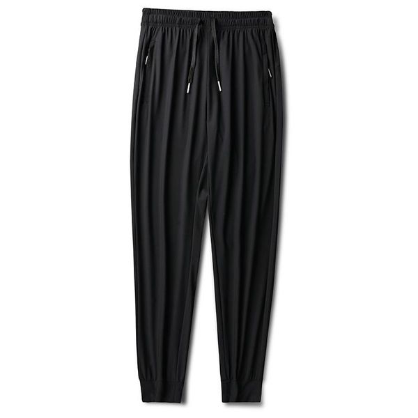 

men's pants 2021 summer trousers han edition trousers, leisure big yards feet teenagers air conditioning, Black