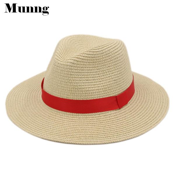 

wide brim hats munng summer floppy panama straw hat cap beach sun red, Blue;gray