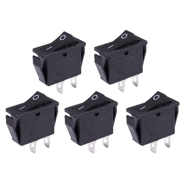 

smart home control 5pcs spst on off black snap in boat rocker switch ac250v/15a 125v/20a