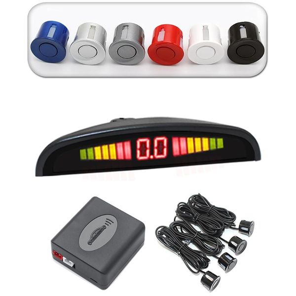 

car rear view cameras& parking sensors parktronic led sensor with 4 reverse backup radar monitor detector system backlight