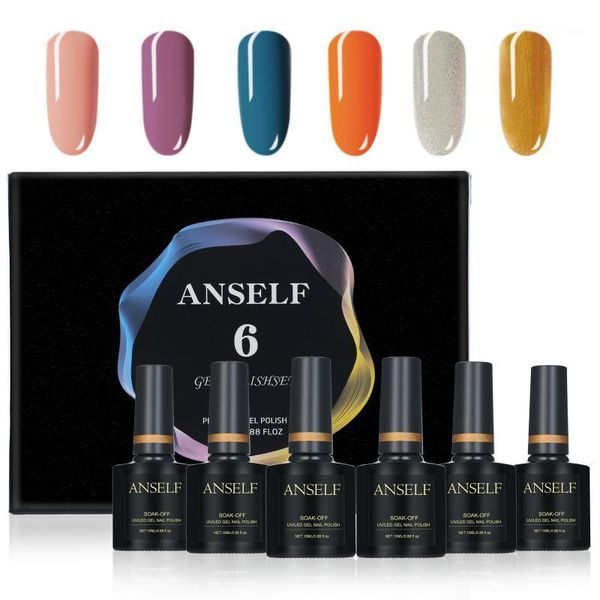 

6pcs/set gel nail polish set cat eye effect multi-colors odorless long lasting kit double headed magnet stick1