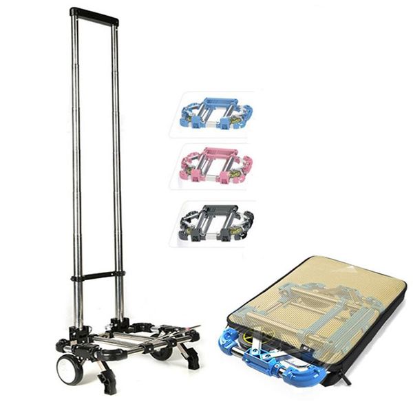 

suitcases full folding stainless steel luggage car bearing capacity 60kg easy to carry trolley suitcase schoolbags shopping carts