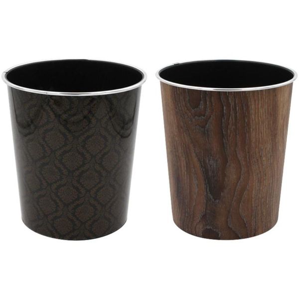 

waste bins 2pcs container garbage storage bin office home trash can holder
