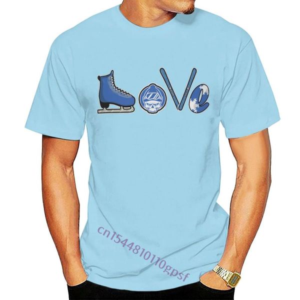 

men's t-shirts love skating ice snow winter season sky blue t-shirt men t shirt round collar short sleeve tee shirts top, White;black