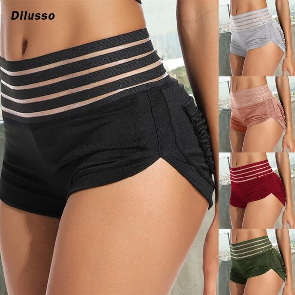 

women's leggings hip-lifting pants anti-glare boxer sports safety beach short female running jogging soft comfortable, Black