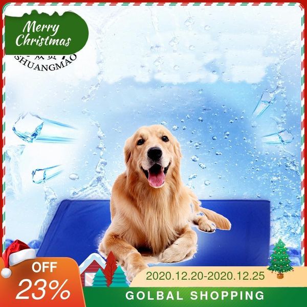 

kennels & pens shuangmao pet dog cooling mat summer ice mats cat sofa small for teddy mattress cushion cooler dogs bed large keep washable