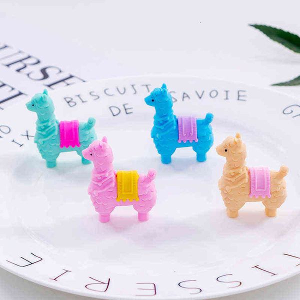 

zhongku 5199 cute alpaca creative eraser pencil cartoon