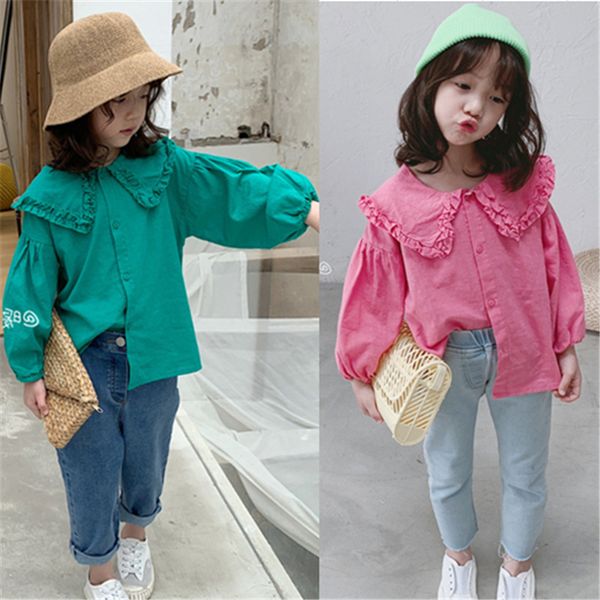 

girls t-shirt big collar with bottom shirt autumn dress new baby clothes kids costume, Red;yellow