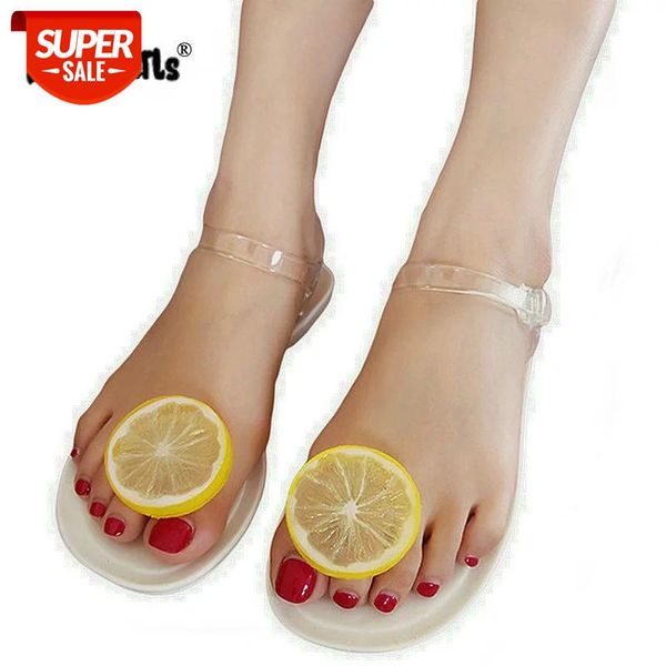 

dijigirls woman's sandals pineapple flip flops beach jelly sandal water shoes summer flat fruit flower transparent for women #vb8h, Black